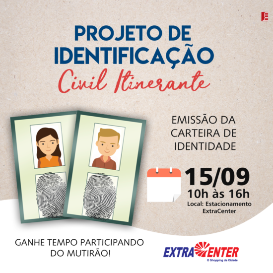 ExtraCenter carteira de identidade - Mutirão para emissão gratuita de Identidade em Guarapari nesta sexta-feria