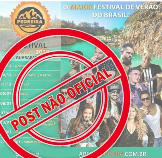 IMG 20170928 185014 1 - Arena Pedreira desmente programação de festival que circula nas redes