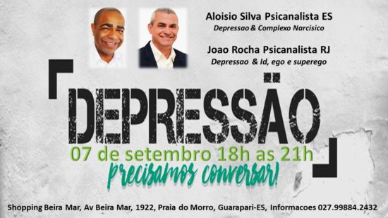 depressão - Psicanalistas realizam roda de conversa sobre depressão em Guarapari