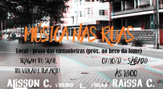 musica nas ruas ok - Projeto musical de Minas Gerais reúne tribos neste sábado (07) em Guarapari