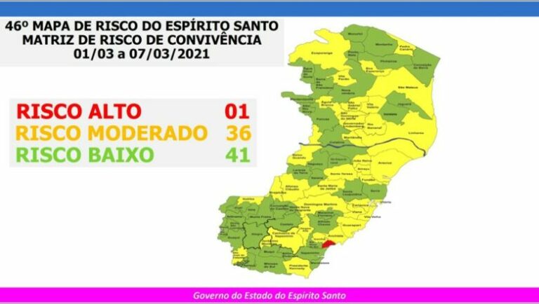 46 Mapa De Risco Guarapari E Anchieta Seguem Em Risco Moderado