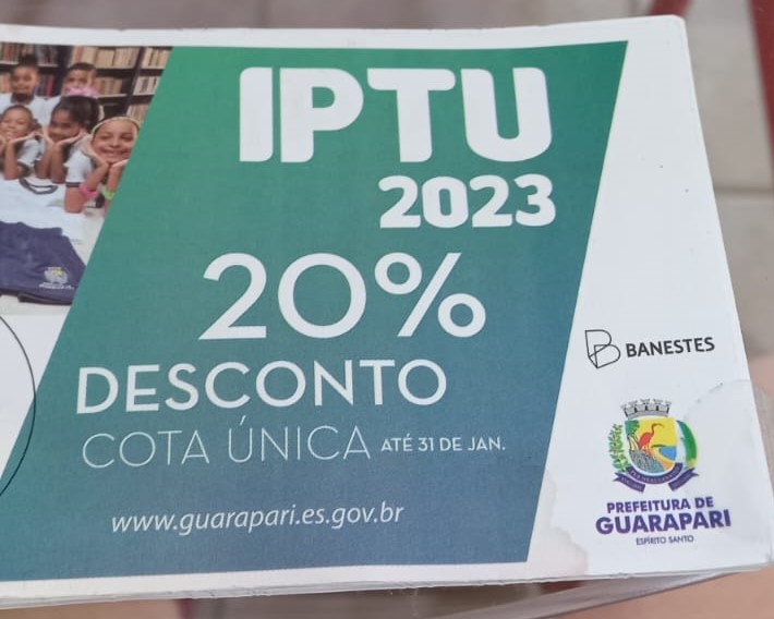 Prazo Para Pagamento Do Iptu De Desconto Em Guarapari Termina