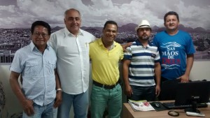 Representantes do PRB de Guarapari visitaram a redação do Folha da Cidade na manhã desta sexta.