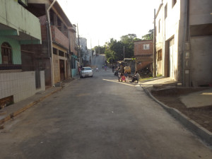 ruas pavimentadas em guarapari