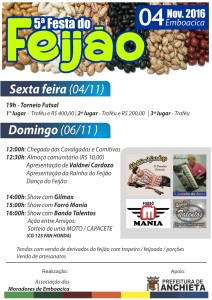 5ª Festa do Feijão neste final de semana em Emboacica 1 c45adcbc-5ecb-ddea-57ce-a2d860a8beb1