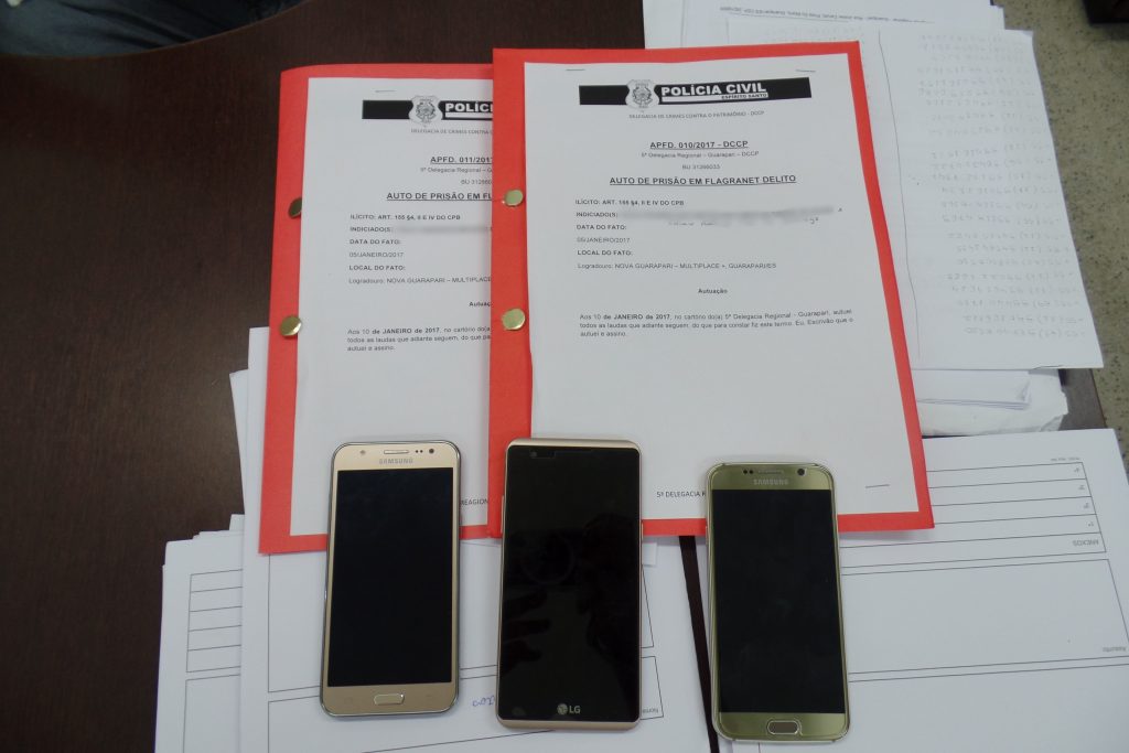 Inquéritos abertos sobre roubo de celulares e alguns aparelhos recuperados pela Depatri. Foto: João Thomazelli/Folha da Cidade
