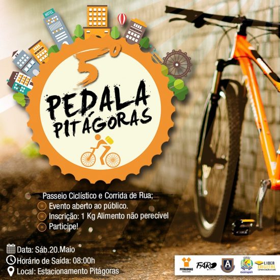 layout pedalada - Alunos promovem pedalada em prol da solidariedade