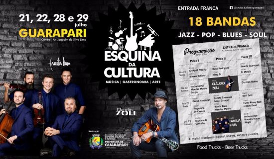 Esquina da Cultura apresenta Claudio Zoli em Guarapari neste fim de semana