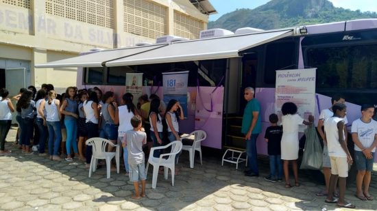 ônibus lilás pancas - Guarapari recebe ônibus de atendimento à mulher do campo