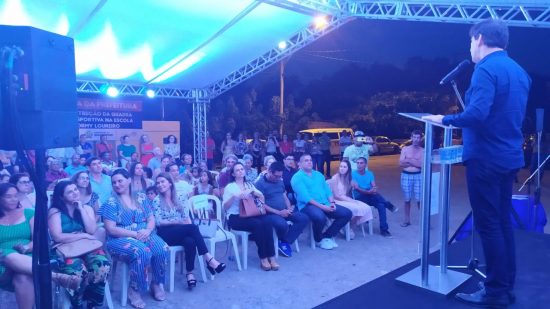 ordem de serviço lameirão - Escola do Lameirão contará com quadra coberta em Guarapari