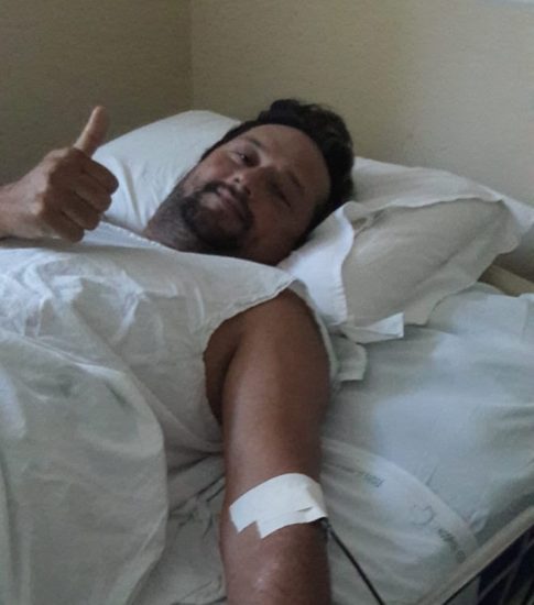 Marcelo Tedesco 14FEV - No dia do aniversário, motociclista de Guarapari envolvido em acidente passa por cirurgia