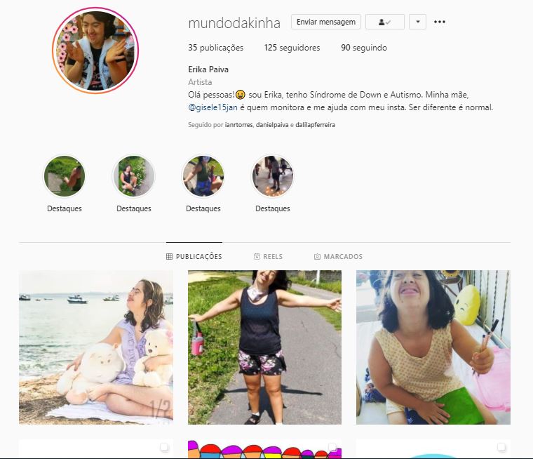 mundo da kinha instagram - Conheça Erika Paiva e saiba mais sobre o que seus desenhos representam para ela e sua família