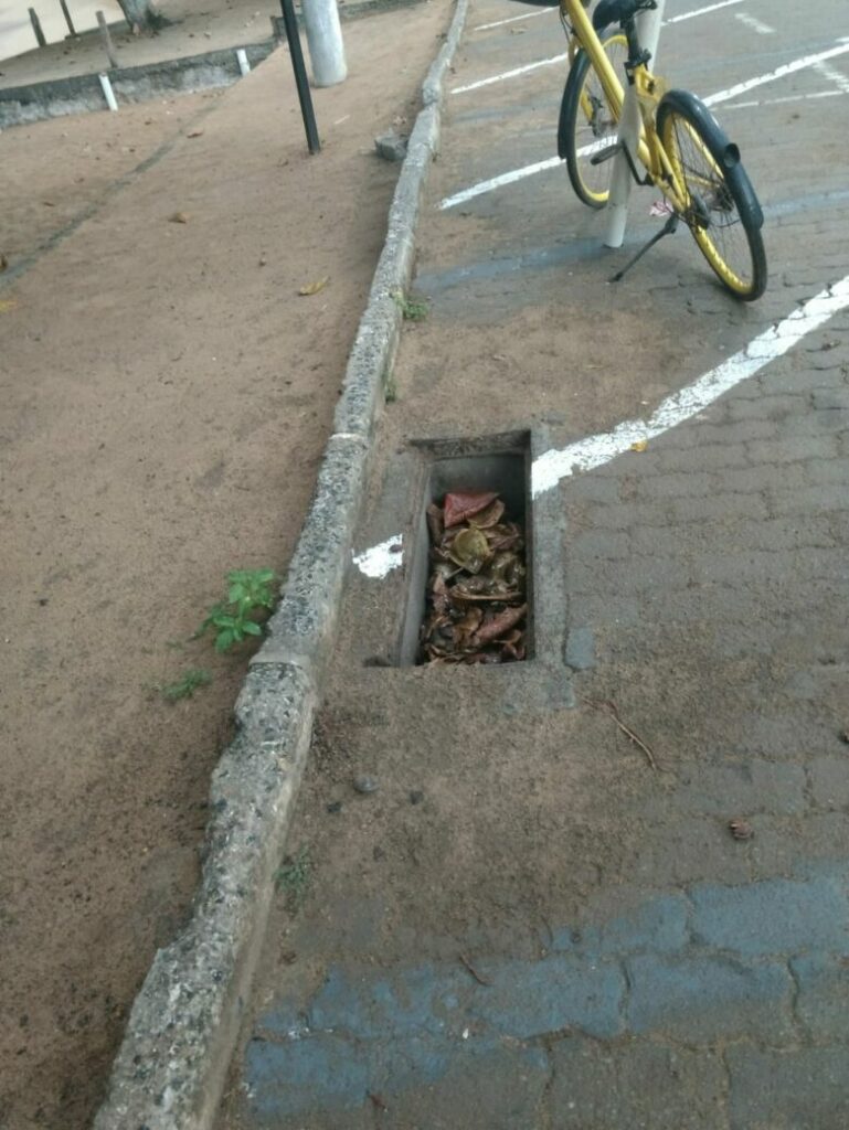 bueiro Setiba1 - Moradores de Guarapari relatam furtos de tampas de bueiros em Setiba