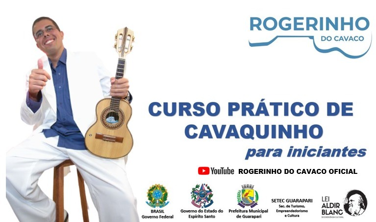 atividades culturais rogerinho do cavaco 2021 08 11 1 - Músico e produtora cultural de Guarapari promovem atrações culturais online gratuitas