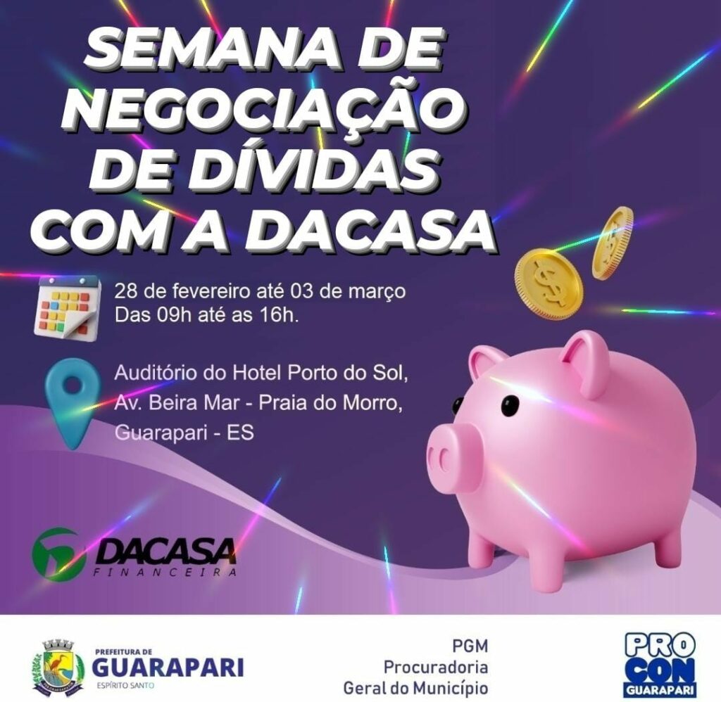 negociacao dividas - Procon de Guarapari realiza Semana de Negociação de Dívidas 