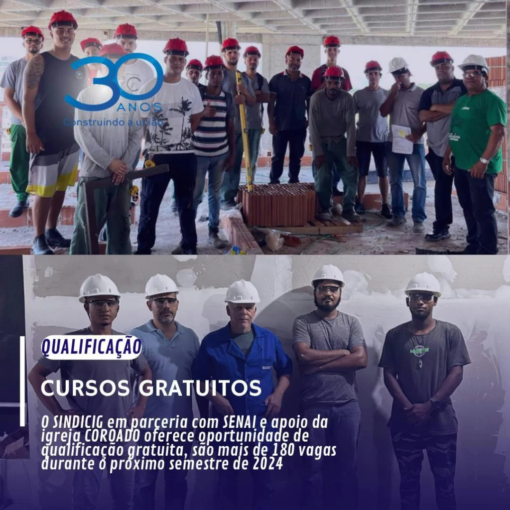 Zk8 kiol0Zci9Y cursos - Projeto de qualificação profissional no setor da construção civil oferta 180 vagas gratuitas em Guarapari
