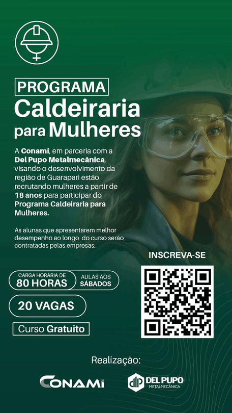 Programa caldeiraria para mulheres - "Caldeiraria para Mulheres": parceria entre empresas oferece curso gratuito em Guarapari