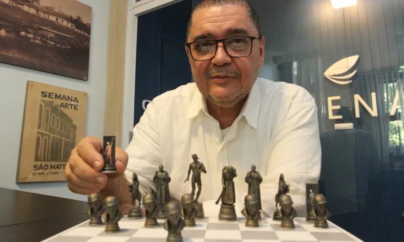 Projeto usa xadrez para preservar a historia do ES0018845900202407021313 2 - Ufes cria tabuleiro de xadrez com monumentos para ajudar a preservar história do Espírito Santo