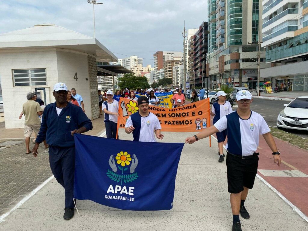 Caminhada Apae 2024 3 - Caminhada da Apae Guarapari reúne comunidade e marca início da Semana Nacional da Pessoa com Deficiência