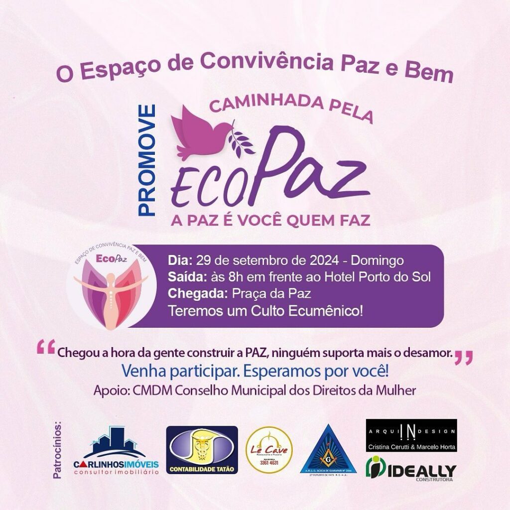 2 caminhada EcoPaz - EcoPaz realiza caminhada em comemoração ao Dia Internacional da Paz, em Guarapari