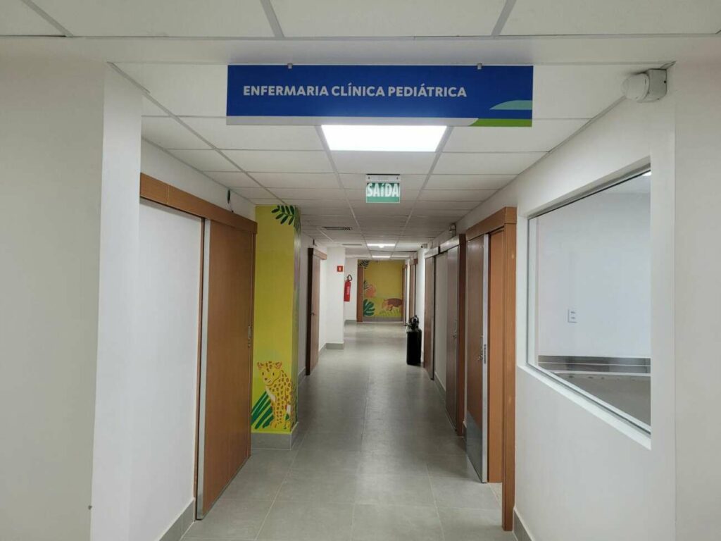 Corredor enfermaria - Hospital Dr. Luiz Buaiz inicia atendimentos a partir desta segunda-feira (30)