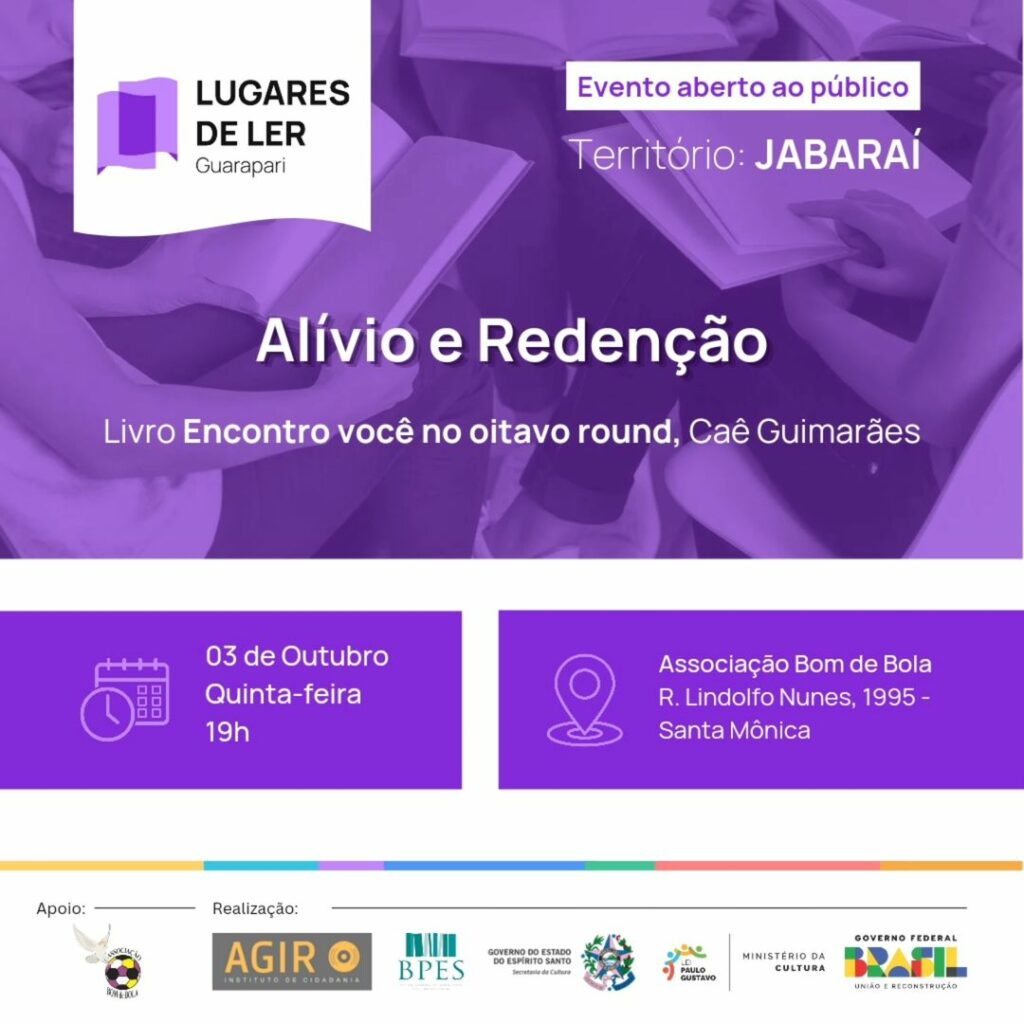 Lugares de ler jabarai - Projeto “Lugares de Ler” promove incentivo à leitura com ações em Guarapari 