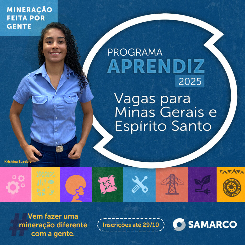 Programa Aprendiz Samarco - Samarco abre inscrições para 40 vagas do Programa Jovem Aprendiz no Espírito Santo