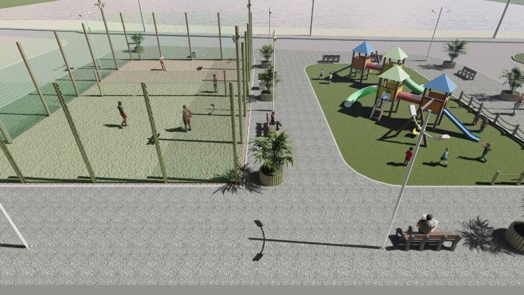 praca recreativa vila samarco - Anchieta inicia construção de nova praça no bairro Vila Samarco