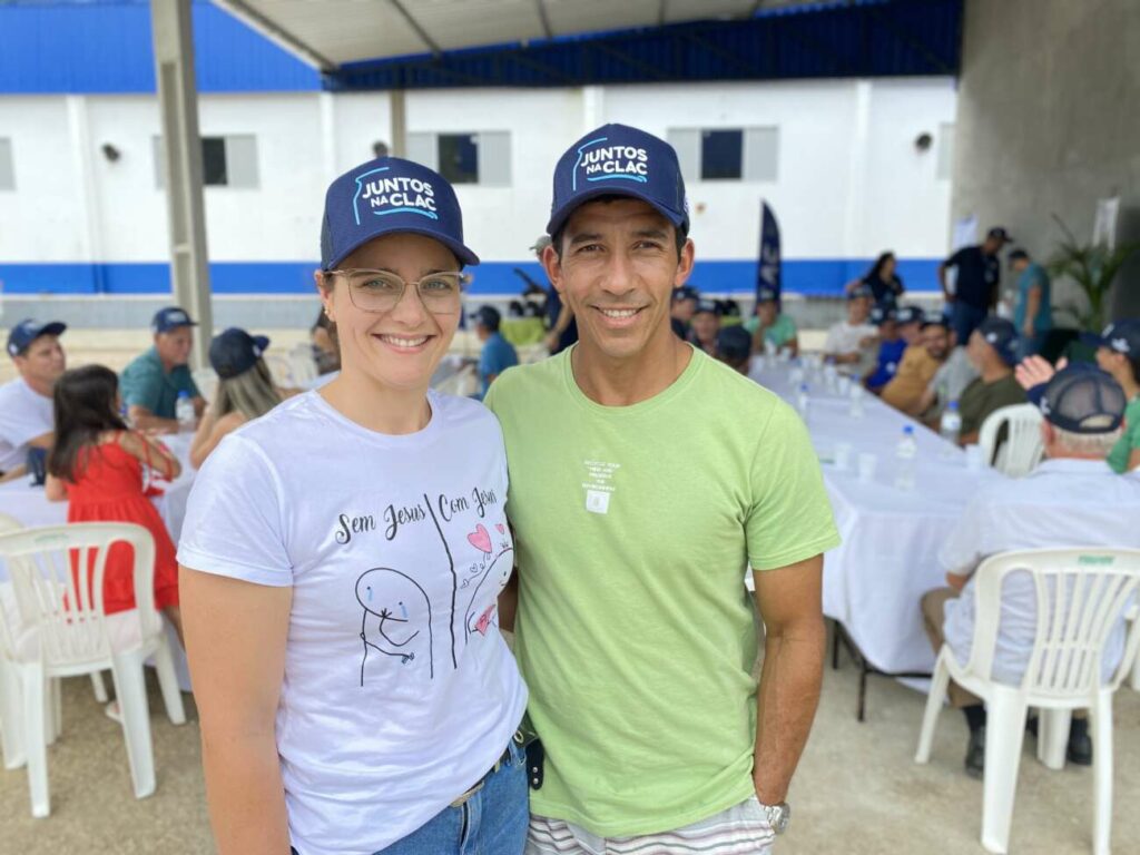 Patricia Paganini e Rondinelli Santos cooperados - CLAC promove aproximação com cooperados no programa 'Juntos na CLAC'