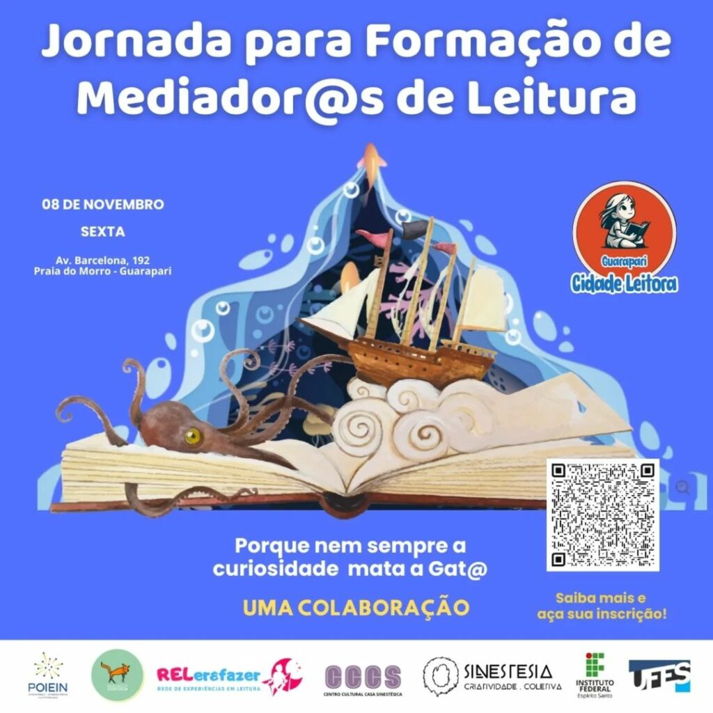 Post ig - Casa Sinestésica promove evento de capacitação para mediadores de leitura em Guarapari