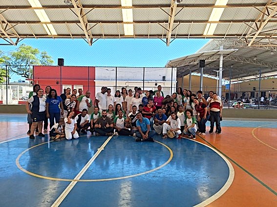 apae escola - Apae Guarapari participa de evento de capoeira com estudantes do ensino médio