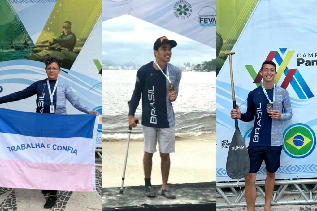 destaque vaa - Atletas de Guarapari são destaque no Campeonato Pan-Americano de Canoa Havaiana