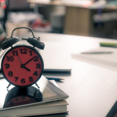 alarm clock office table with no people 3 - +Sou