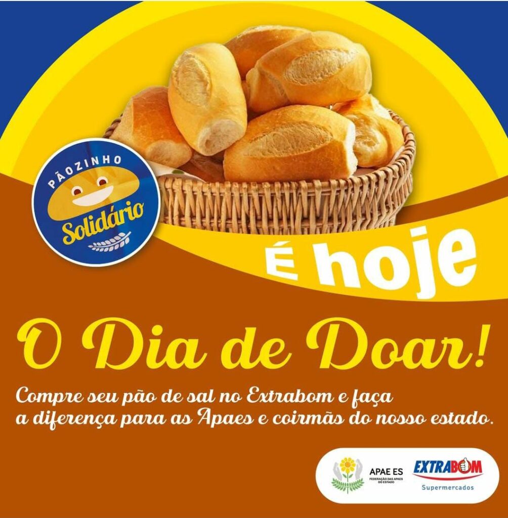 campanha paozinho solidario - Compre um pãozinho e ajude a Apae Guarapari durante campanha solidária nesta terça (03)