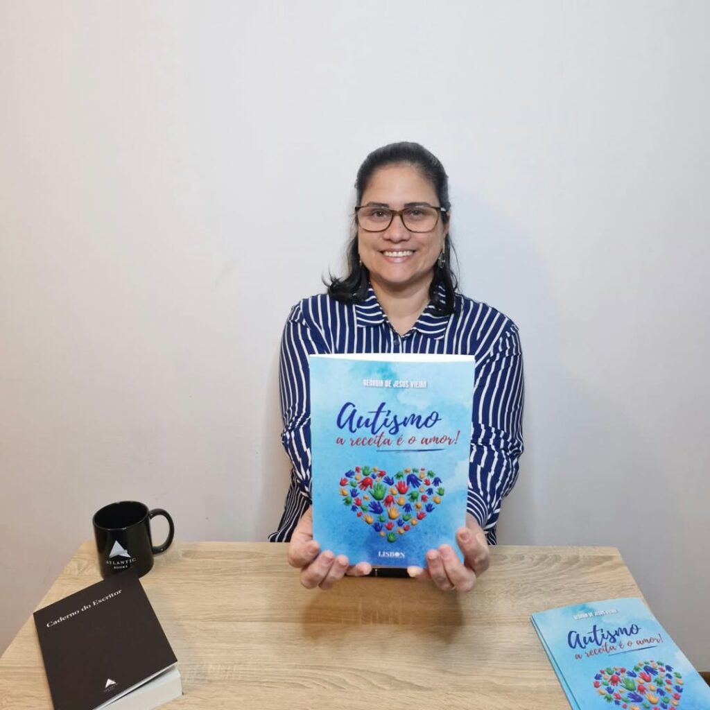 Georgia autora livro destaque - Pedagoga de Guarapari lança livro sobre autismo e ensino inclusivo em Portugal