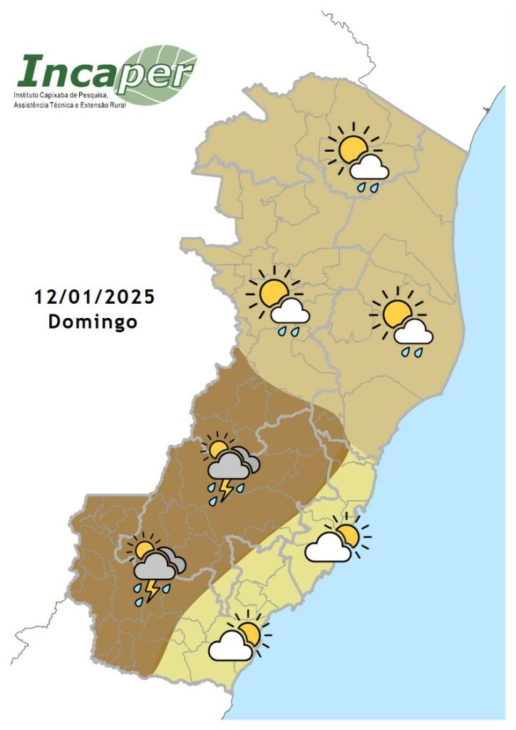 Previsao 12 01 - Chuva dá trégua no fim de semana? Veja a previsão do tempo para Guarapari  