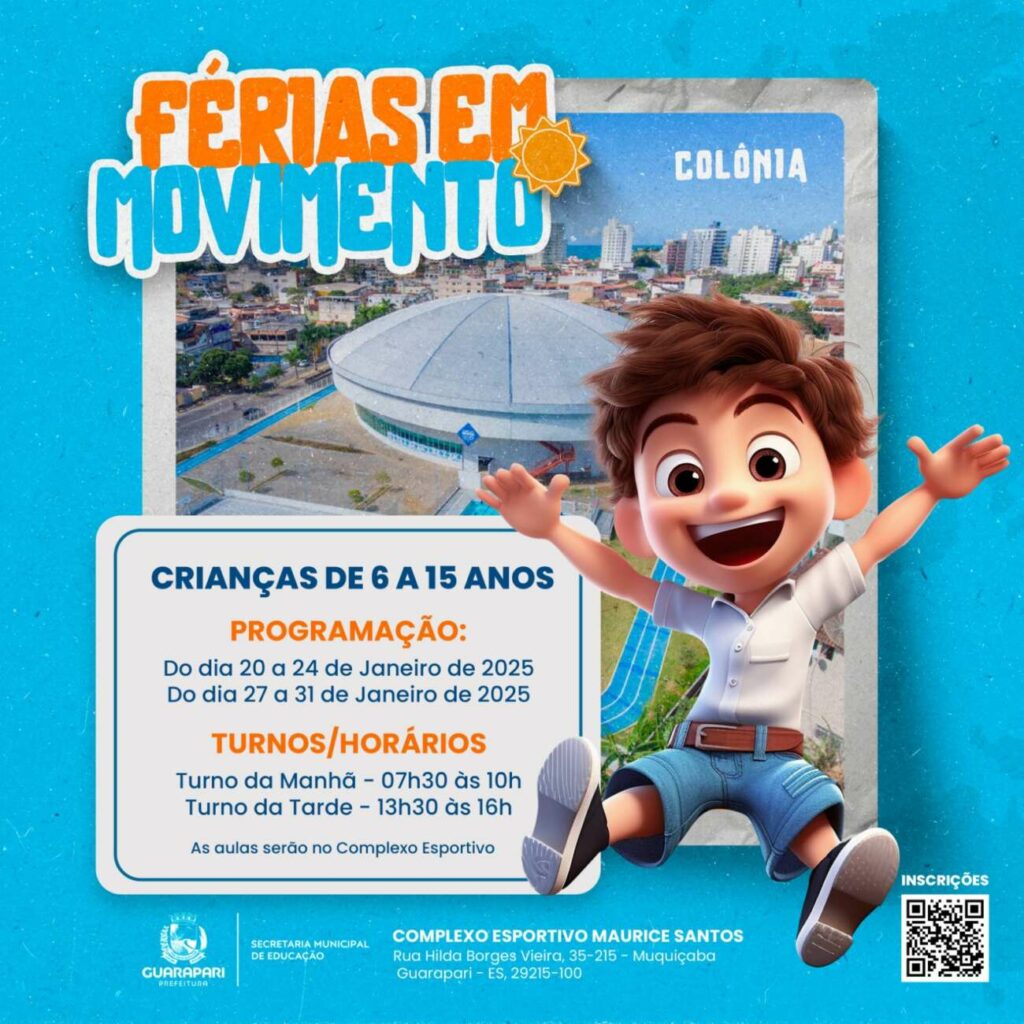 WhatsApp Image 2025 01 17 at 16.57.33 - Prefeitura de Guarapari promove colônia de férias com diversão e aprendizado