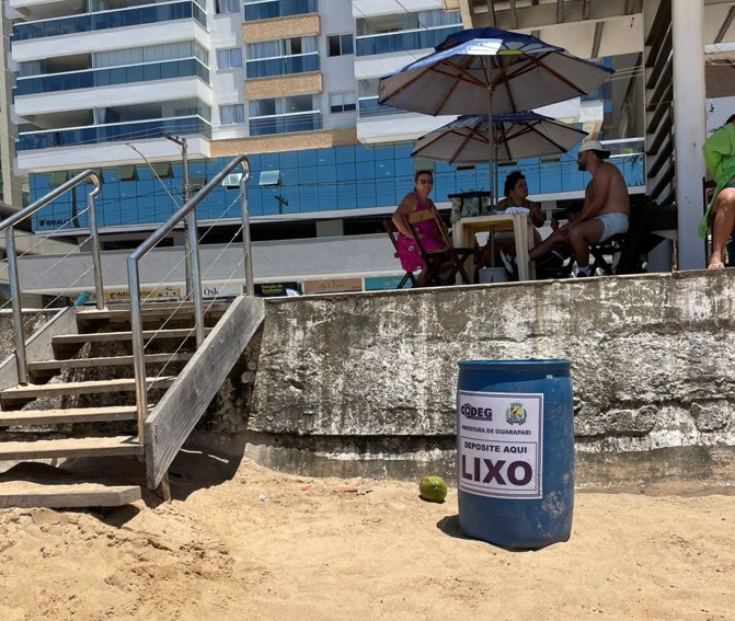 lixeiras praias destaque - Praias de Guarapari ganharão 175 novas lixeiras para incentivar descarte consciente