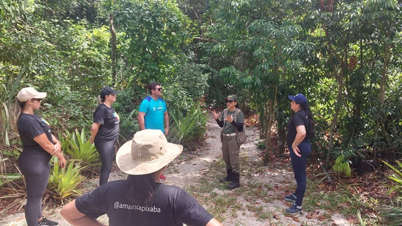 Trilha cidada parque - Programa Trilha Cidadã amplia inclusão no Parque Paulo César Vinha, em Guarapari