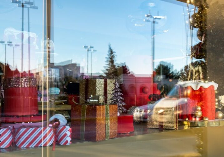 abstract-christmas-background-reflection-shop-window-out-focus