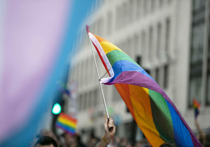 gay-pride-lgbtq-rainbow-flags-being-waved-air-pride-event