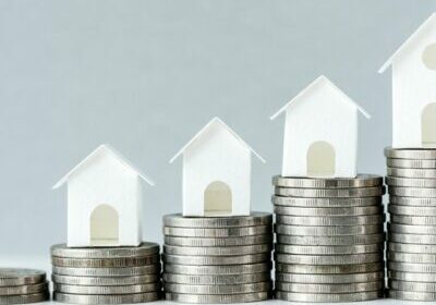 macro-shot-increase-mortgage-rate-concept-house